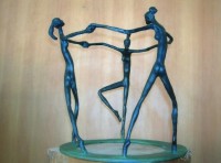 Omaggio a Matisse '10 bronzo h cm36
